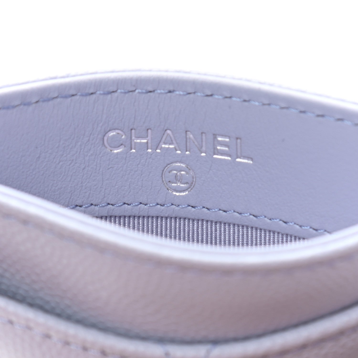 Chanel Caviar Quilted Card Holder Light Purple 6 of 8