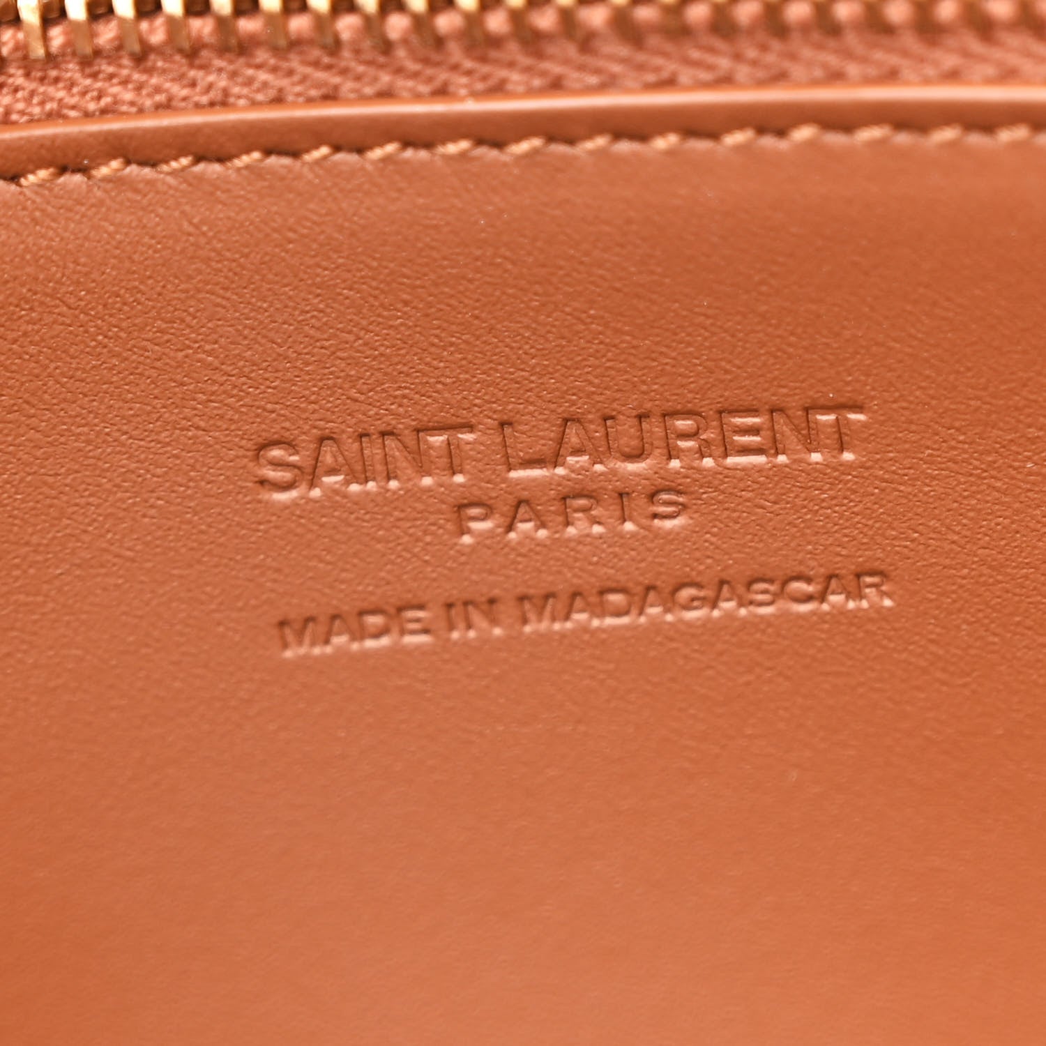 Saint Laurent Raffia Calfskin Panier Rectangle Tote Naturel Brick 6 of 12