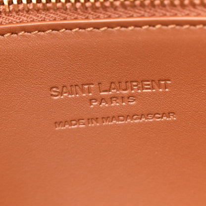 Saint Laurent Raffia Calfskin Panier Rectangle Tote Naturel Brick 6 of 12