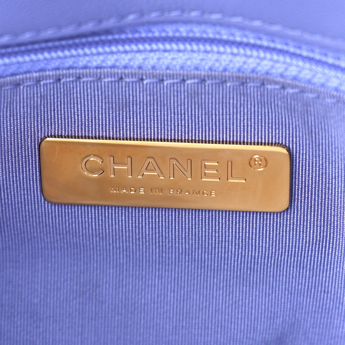 Lambskin Quilted Medium Chanel 19 Flap Light Purple
