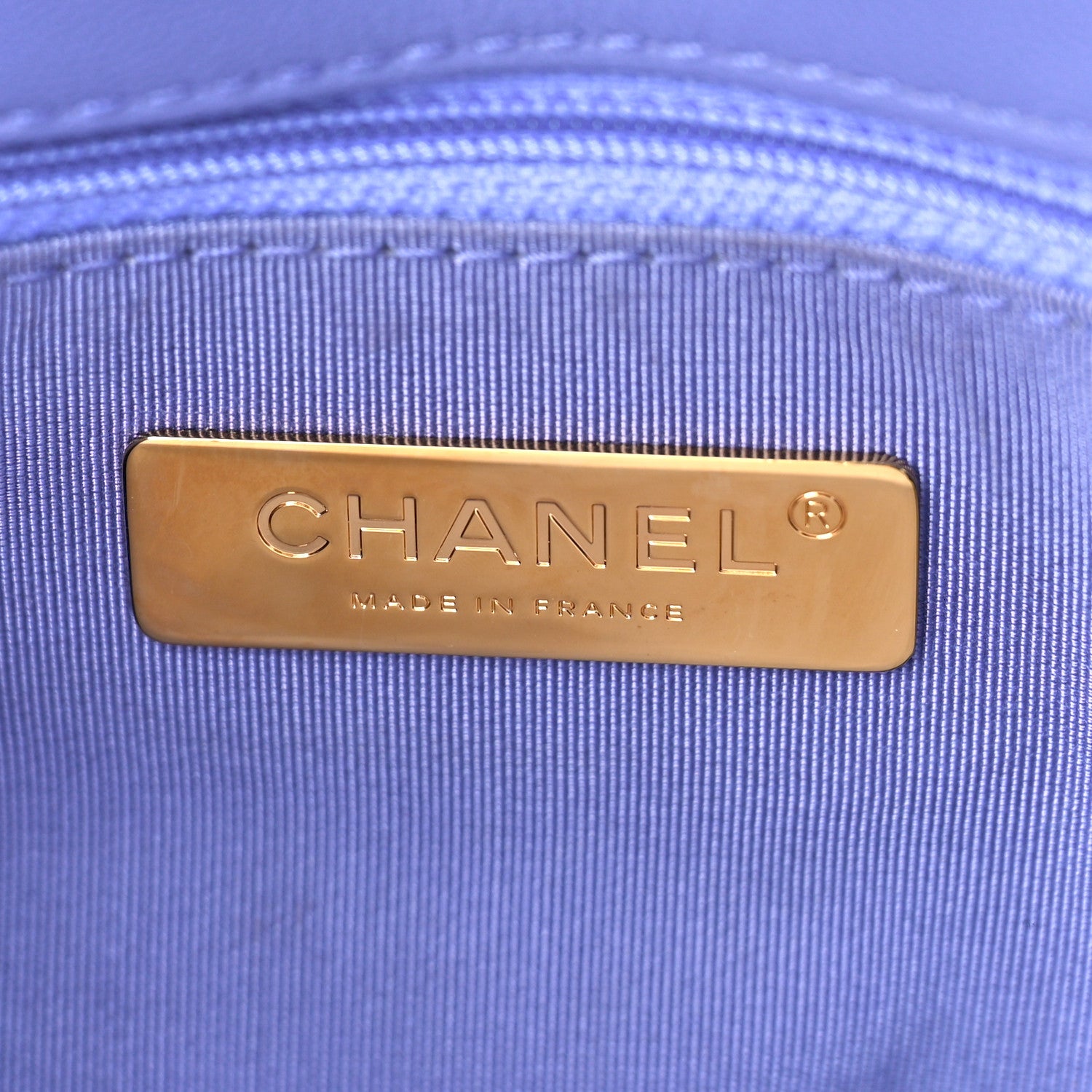 Chanel Lambskin Quilted Medium Chanel 19 Flap Light Purple 6 of 9