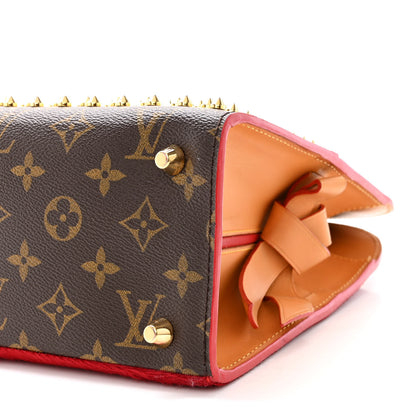 Louis Vuitton Monogram Calf Hair Spikes Iconoclasts Christian Louboutin Tote Red 9 of 9