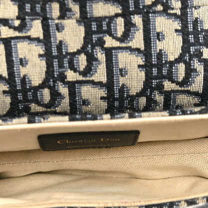 Christian Dior Oblique Mini Saddle Bag Blue 5 of 10