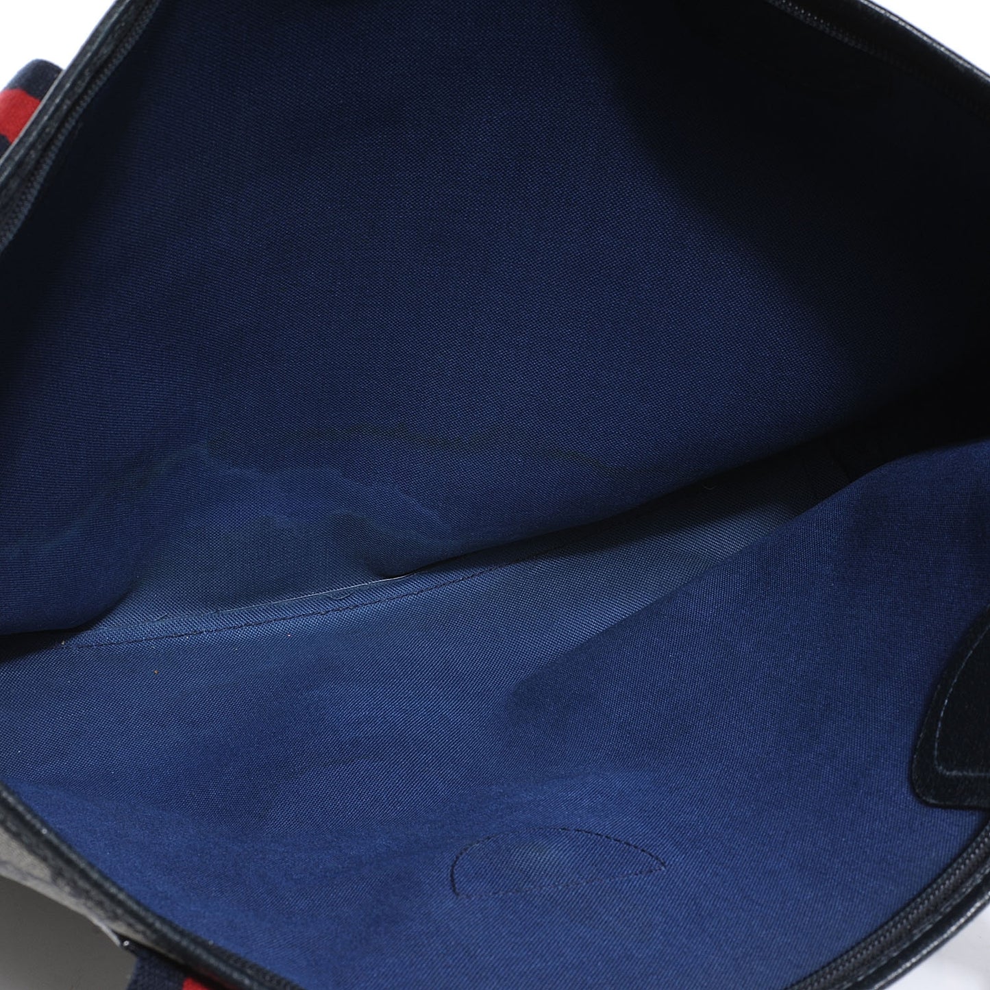 Monogram Web Handle Tote Navy