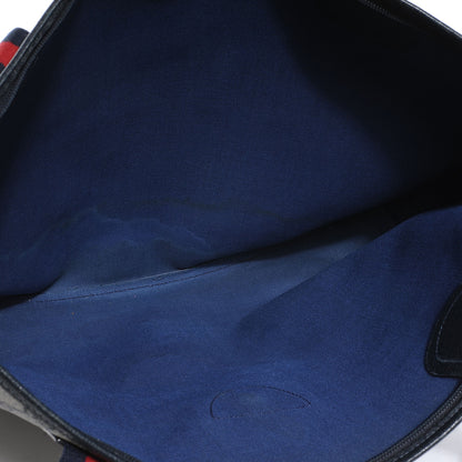 Gucci Monogram Web Handle Tote Navy 6 of 10