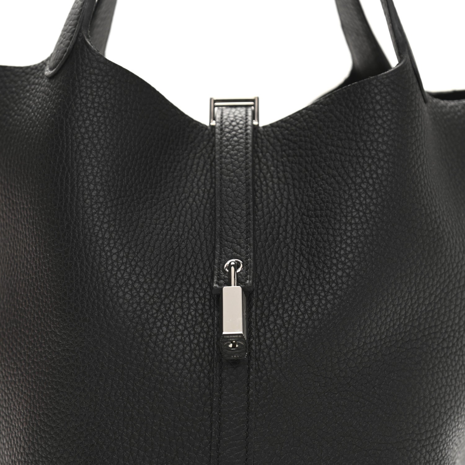 Hermes Taurillon Clemence Picotin Lock 22 MM Black 8 of 11
