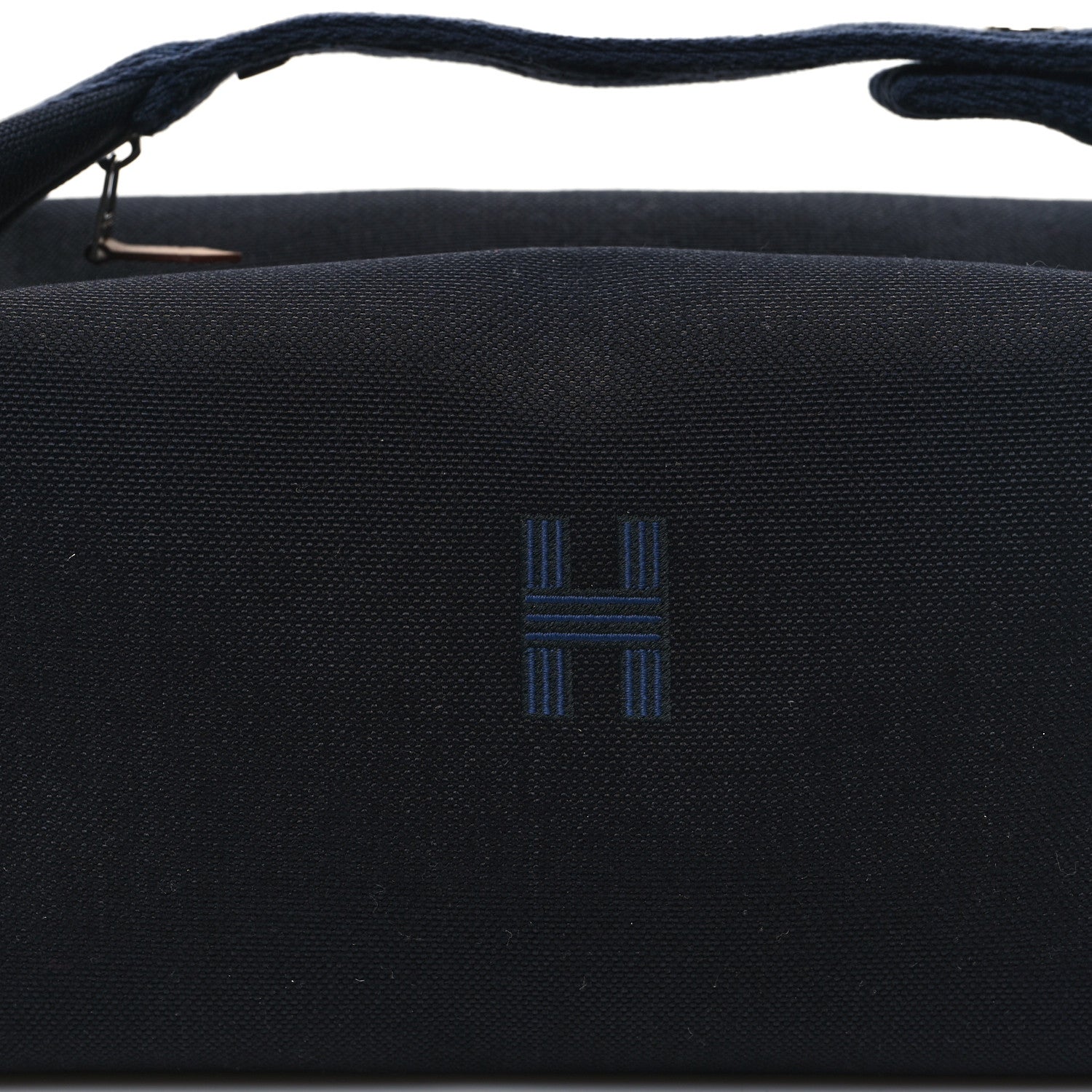 Hermes Canvas Large Bride-A-Brac Pouch Bleu Nuit 5 of 10