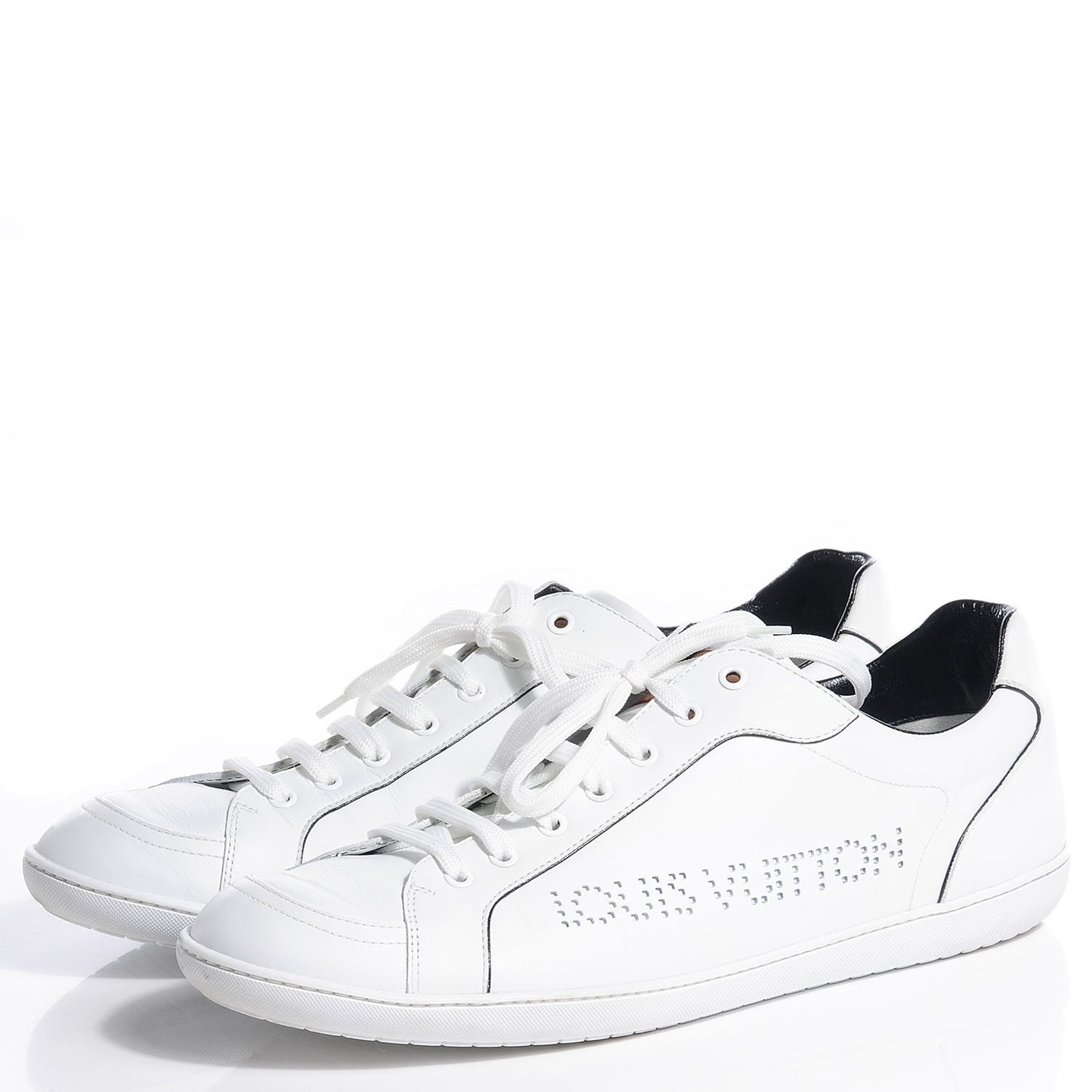 Calfskin Victoire Sneakers 10 White
