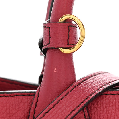 Burberry Grainy Calfskin House Check Small Banner Tote Red 11 of 12