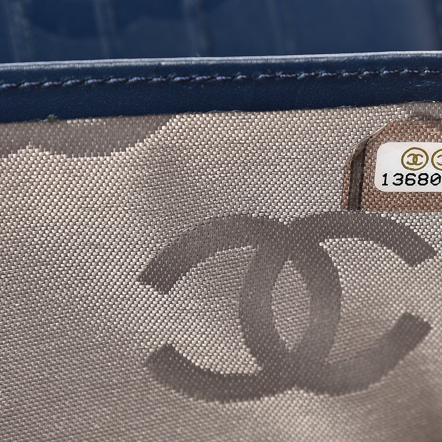 Chanel Calfskin Cambon Zip Around Organizer Wallet Navy 7 of 17