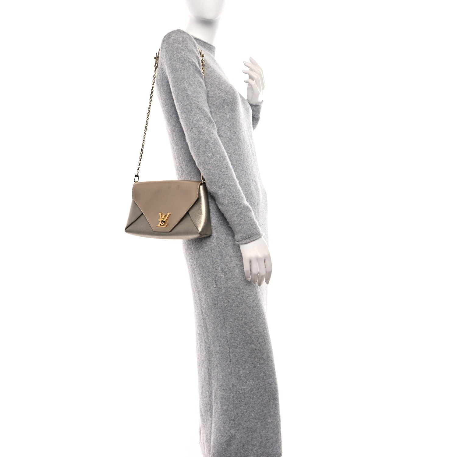 Louis Vuitton Metallic Calfskin Love Note Gold Silver 2 of 8