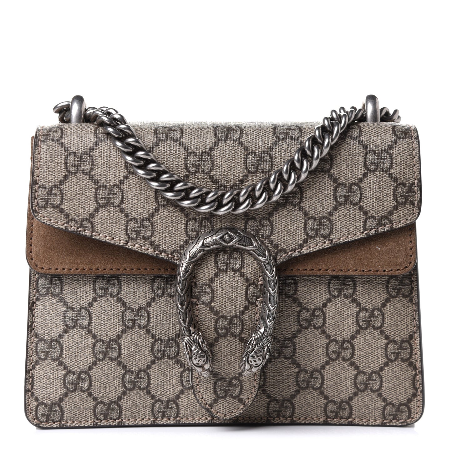 GG Supreme Monogram Mini Dionysus Shoulder Bag Taupe
