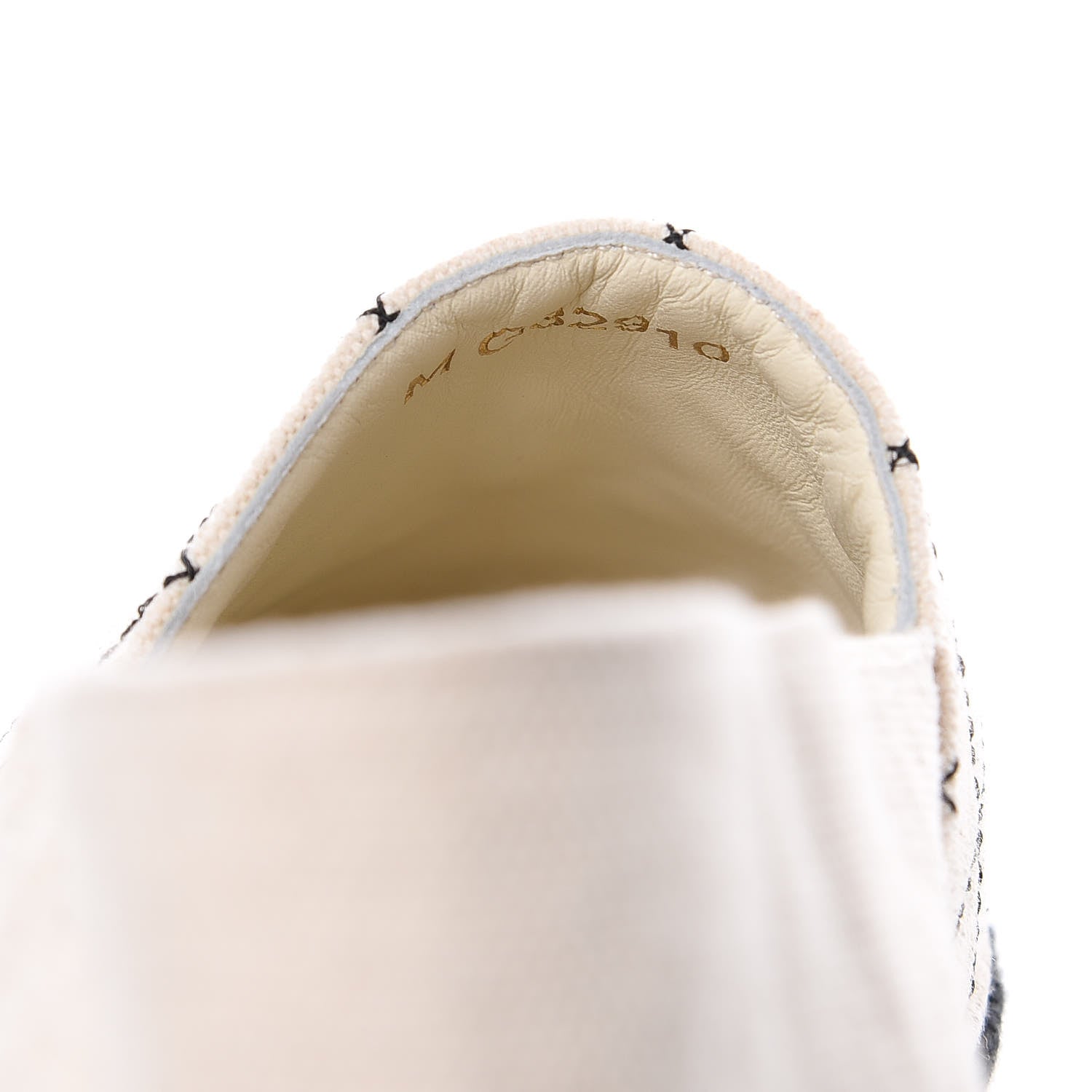 Chanel Fabric Biarritz CC Espadrilles 41 Beige Black 7 of 9