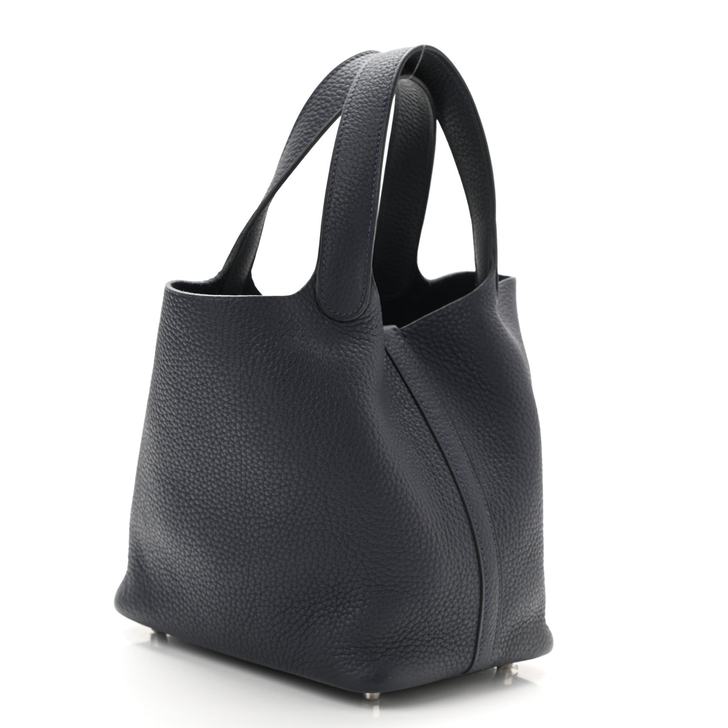 Hermes Taurillon Clemence Picotin Lock 18 PM Bleu Nuit 3 of 11