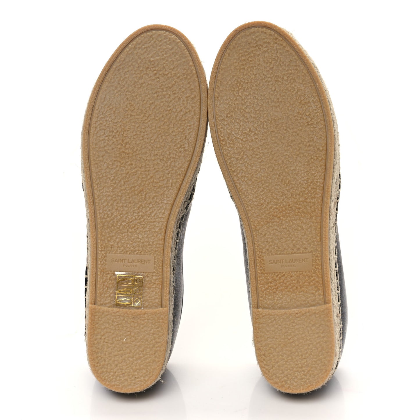 Lambskin Monogram Espadrilles 38 Black
