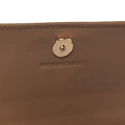 Burberry Haymarket Check Henley Wallet On Chain Mid Camel 6 of 10