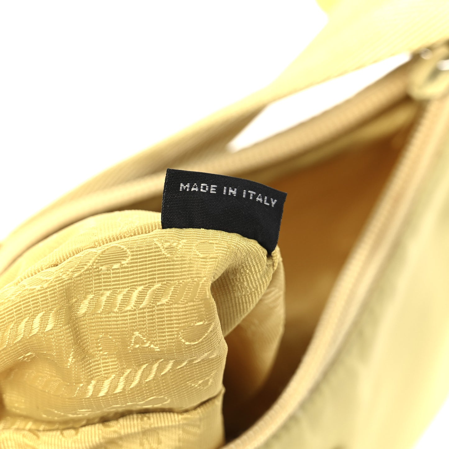 Tessuto Nylon Saffiano Mini Re-Edition 2000 Bag Ananas