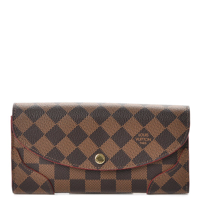 Louis Vuitton Damier Ebene Caissa Wallet Cherry 1 of 9