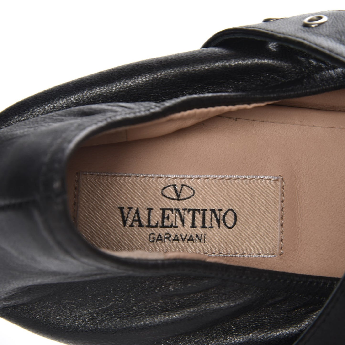 Nappa Love Latch Ballerina Flats 40.5 Black
