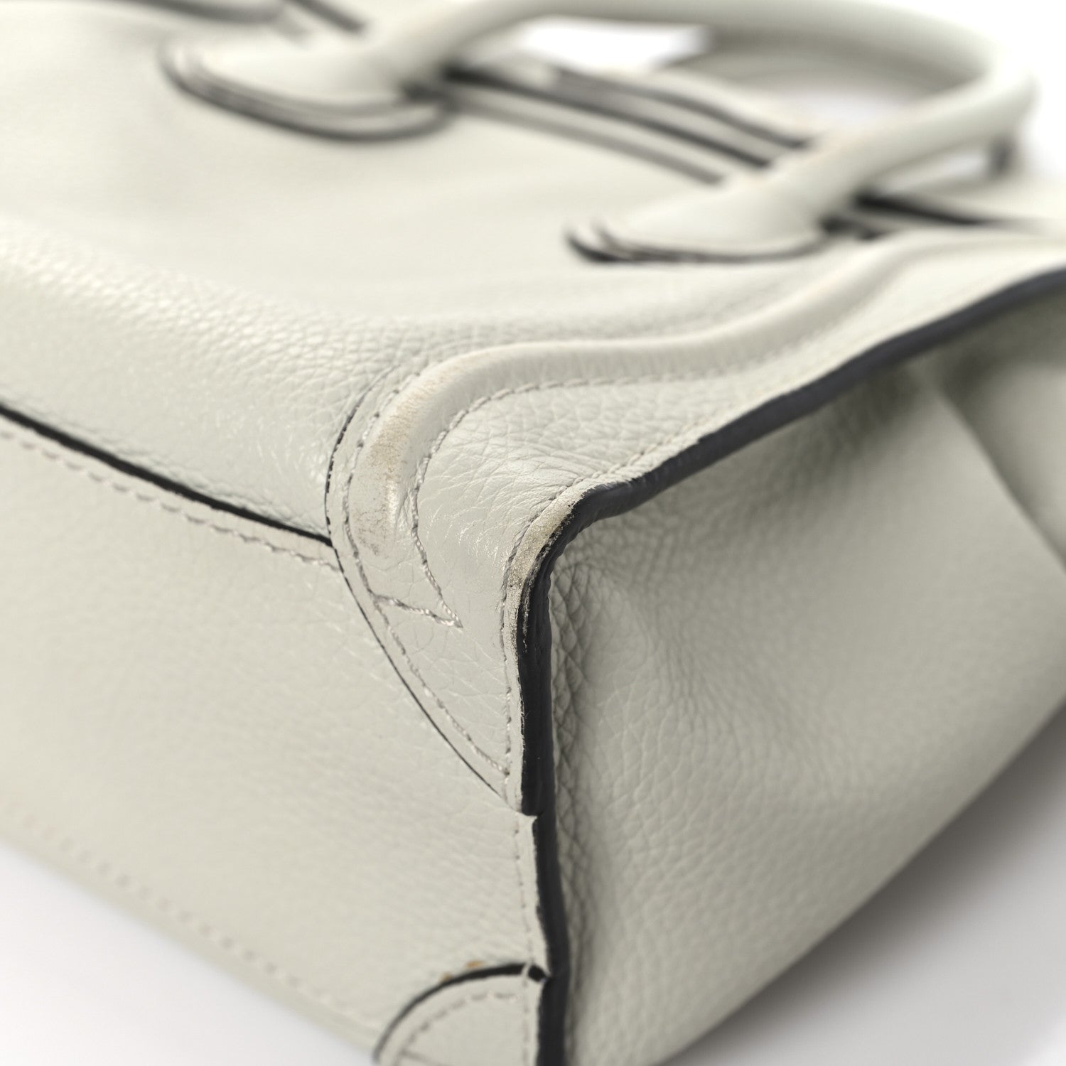 Celine Drummed Calfskin Nano Luggage Lune 11 of 15