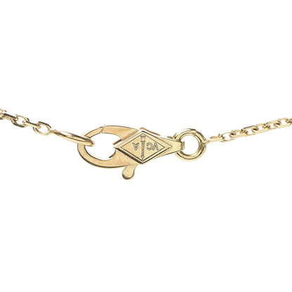 Van Cleef & Arpels 18K Yellow Gold Mother of Pearl Sweet Alhambra Pendant Necklace 4 of 8