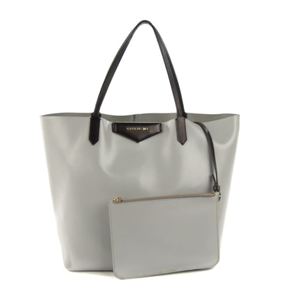 Givenchy Calfskin Medium Bi-Color Antigona Tote Grey Black 4 of 10