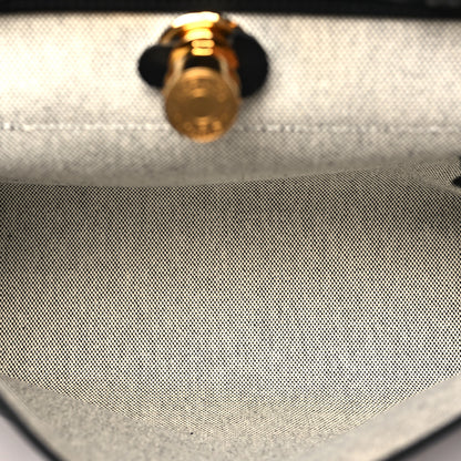 Hermes Toile H Berline Vache Hunter Herbag Zip PM 31 Black Ecru 6 of 11