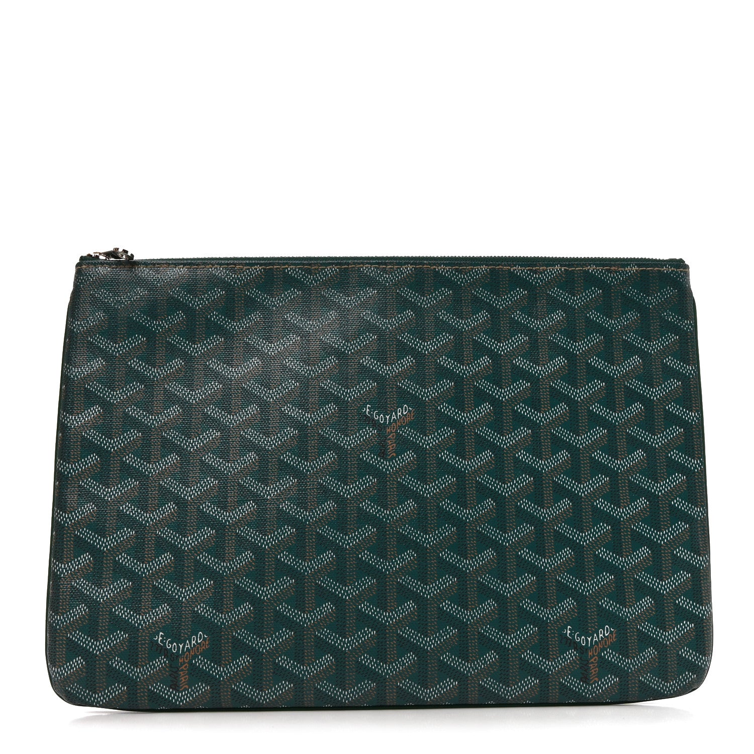 Goyard Goyardine Senat Pochette MM Green 1 of 7