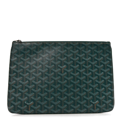 Goyard Goyardine Senat Pochette MM Green 1 of 7