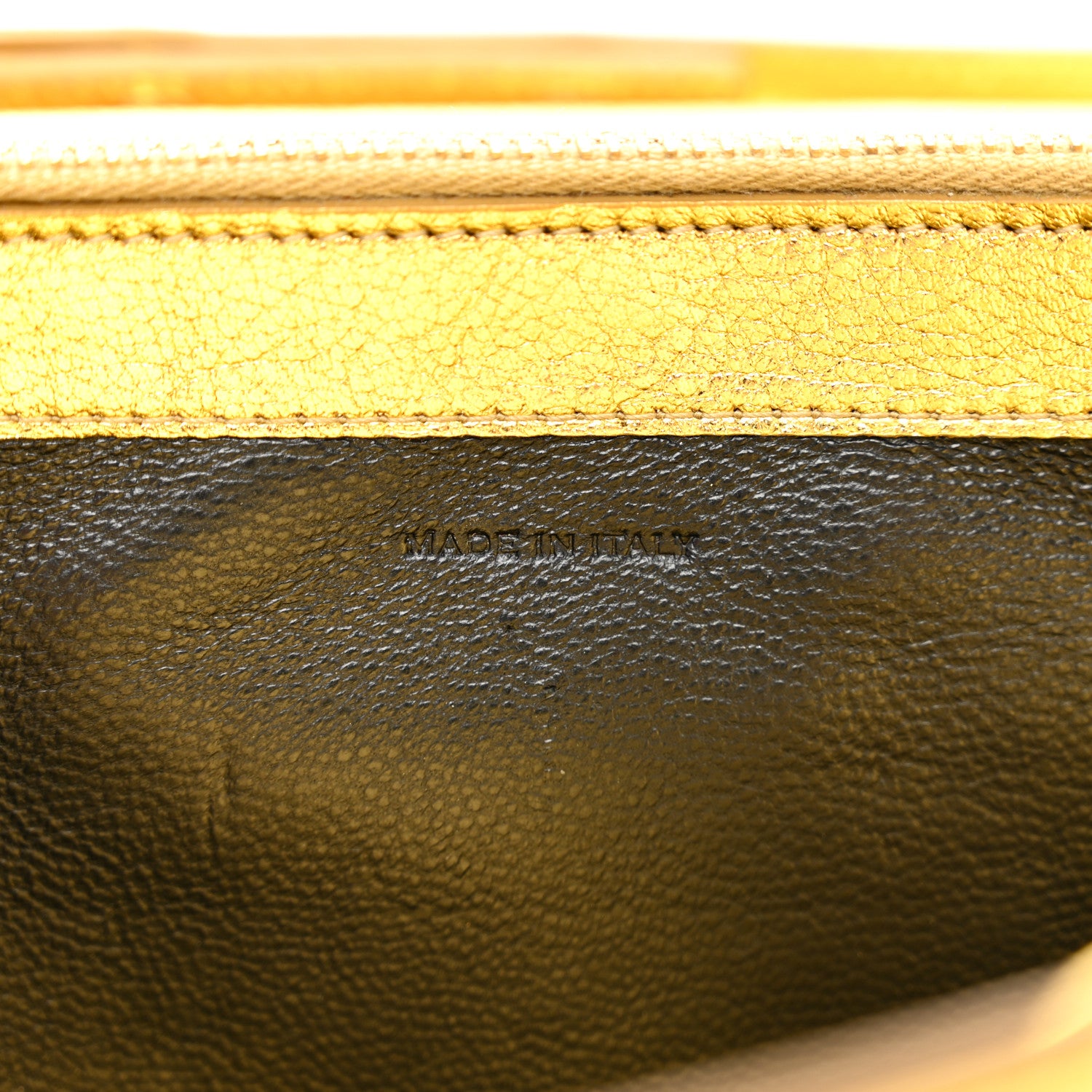 Saint Laurent Metallic Calfskin Monogram Chain Wallet Gold 6 of 11