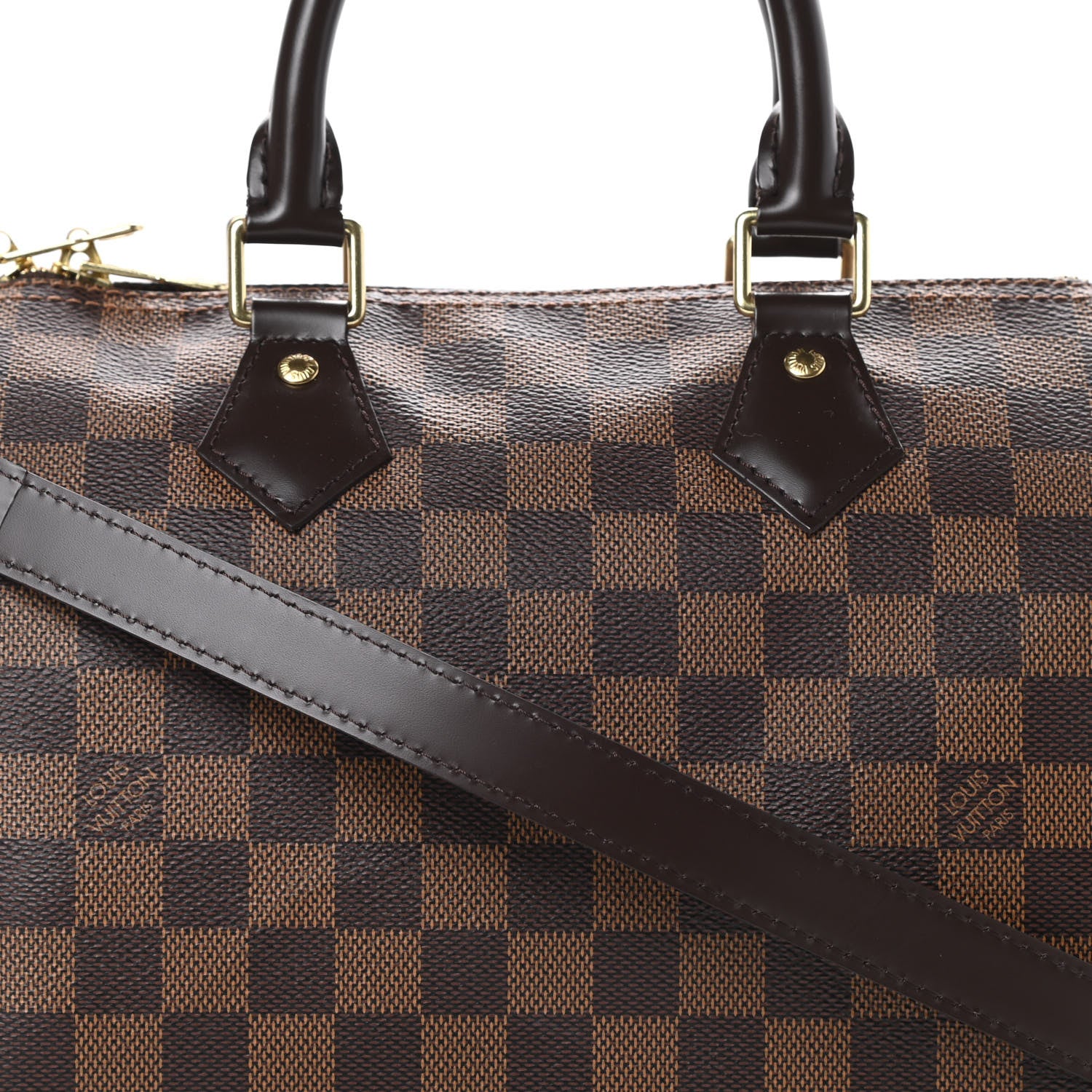 Louis Vuitton Damier Ebene Speedy Bandouliere 25 8 of 10