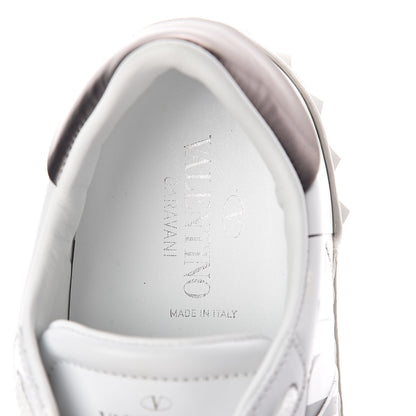 Valentino Garavani Calfskin VLTN Rockstud Open Sneakers 39.5 White 5 of 6