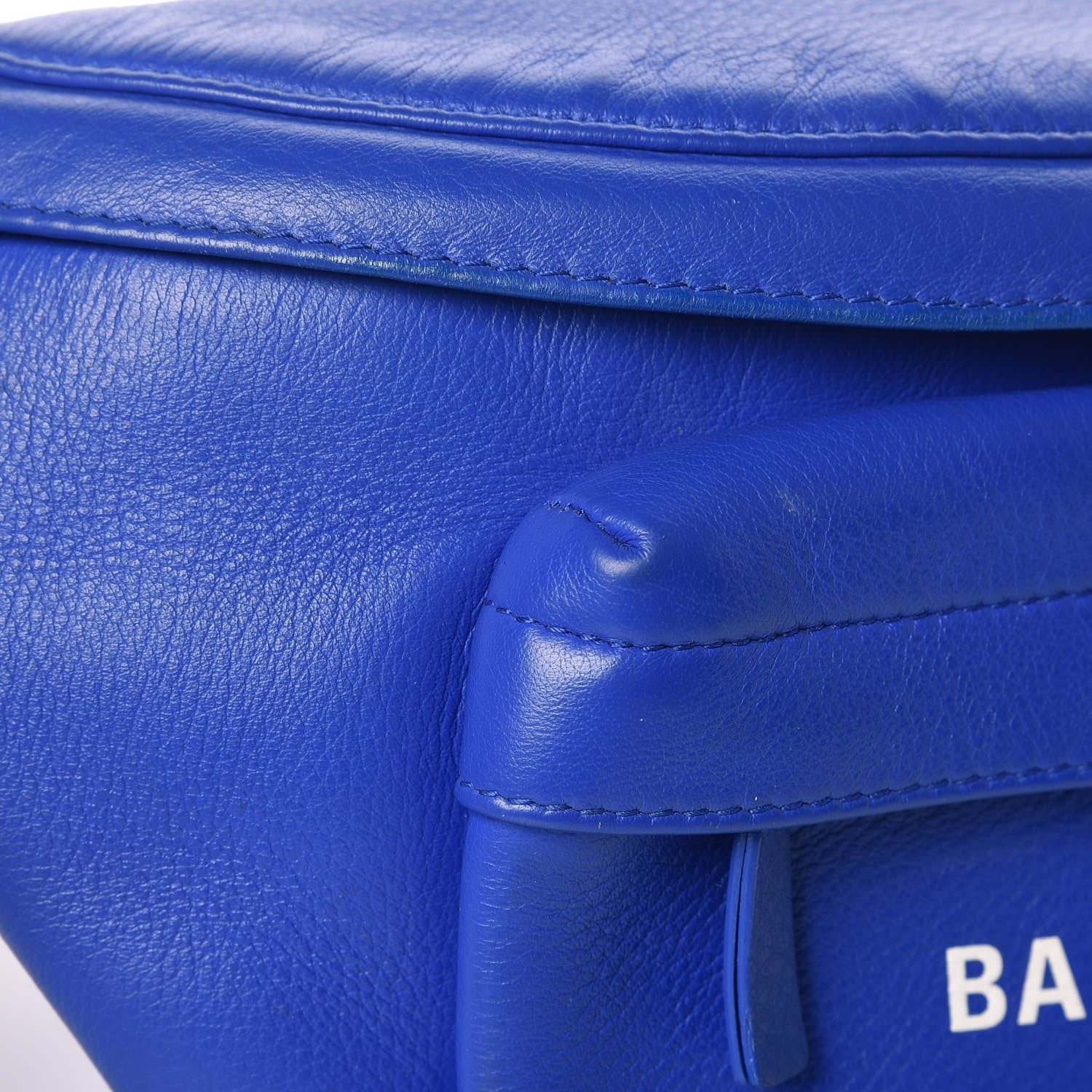 Balenciaga Smooth Calfskin Logo Large Everyday Beltpack Bleu Prim White 10 of 13
