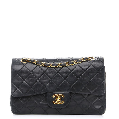 Chanel Lambskin Quilted Small Double Flap Black 1 of 8