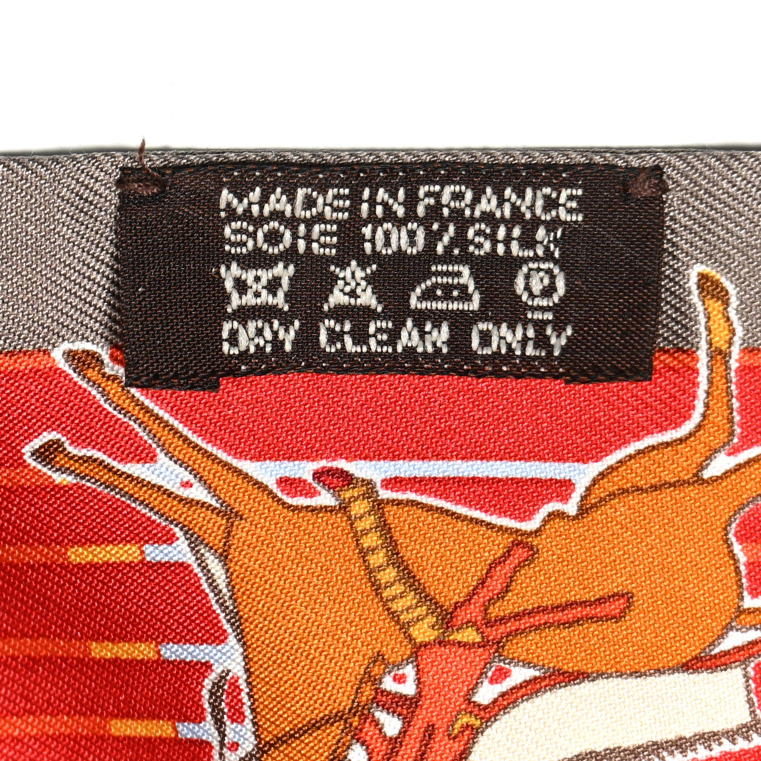 Hermes Silk Pani La Shar Pawnee Twilly Etoupe Rouge Orange 4 of 5