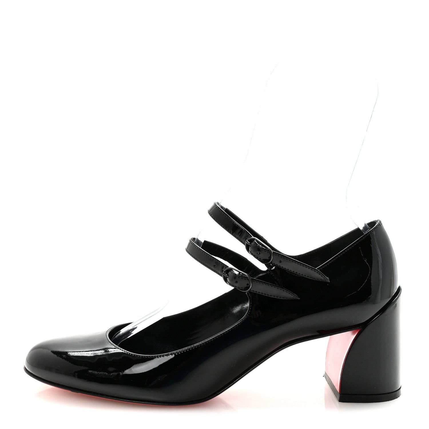 Christian Louboutin Patent Miss Jane Mary Janes 55 Pumps 39.5 Black 1 of 8