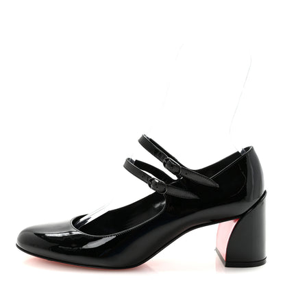 Christian Louboutin Patent Miss Jane Mary Janes 55 Pumps 39.5 Black 1 of 8