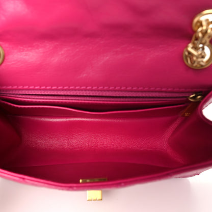 Chanel Aged Calfskin Quilted 2.55 Reissue Mini Flap Fuchsia 5 of 11