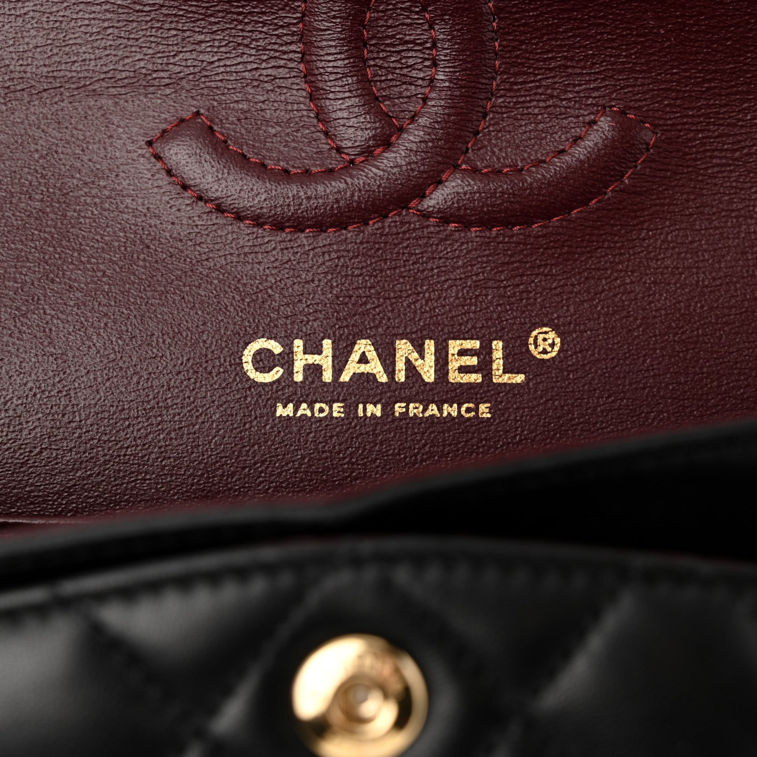 Chanel Lambskin Quilted Small Double Flap Black 6 of 12