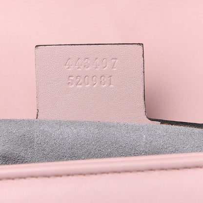Gucci Calfskin Matelasse Small GG Marmont Shoulder Bag Perfect Pink 7 of 9