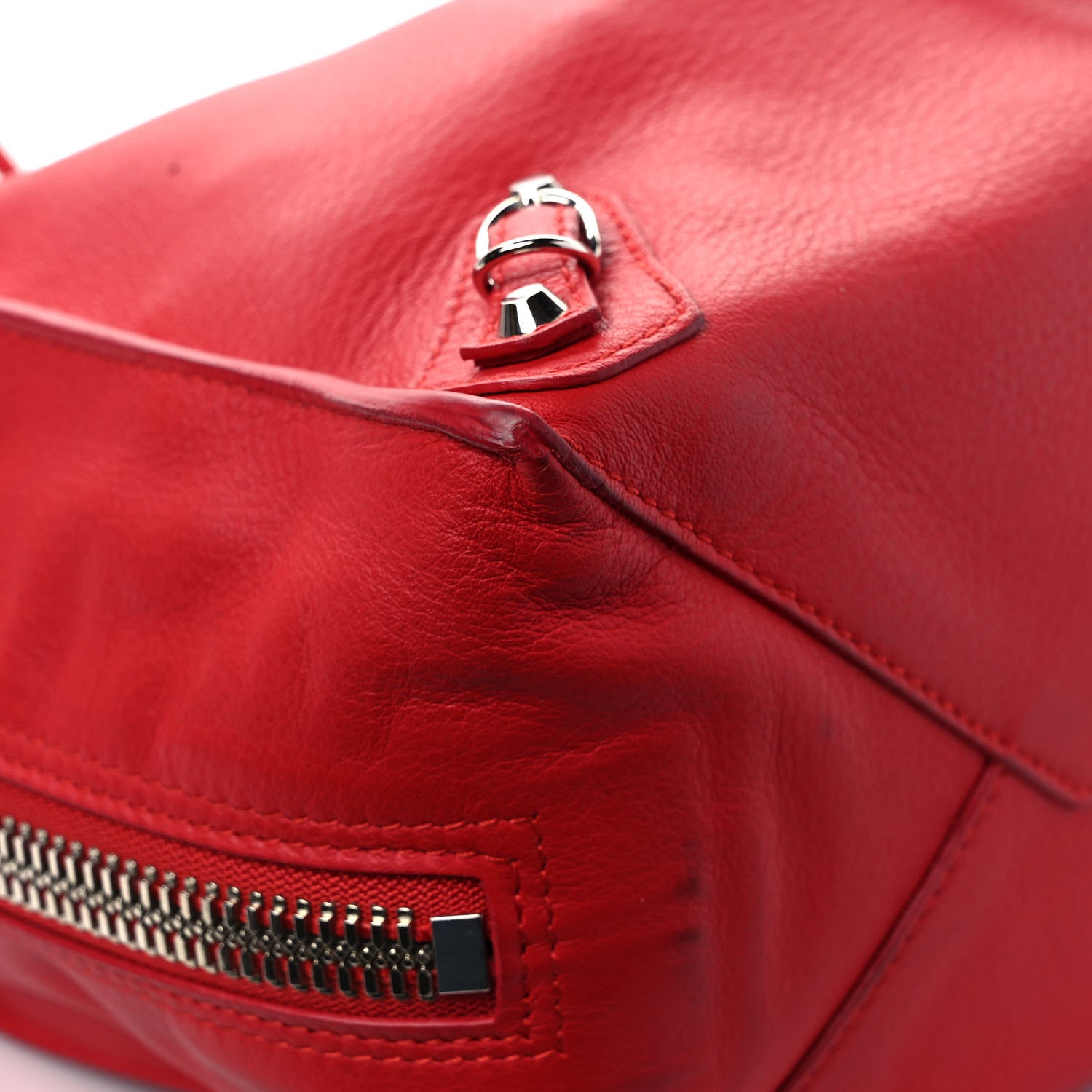 Balenciaga Veau Papier B4 Zip Around Tote Rouge Tango 10 of 11