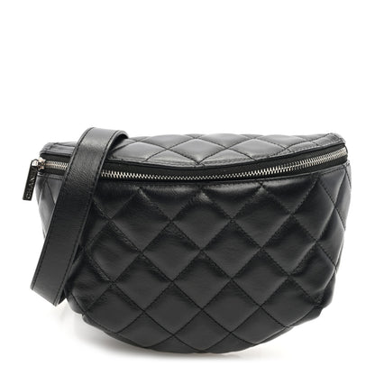 Chanel Lambskin Quilted Waist Belt Bag Black 1 of 10
