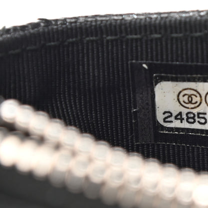 Chanel Iridescent Caviar Quilted CC Zip Card Holder Black 7 of 8