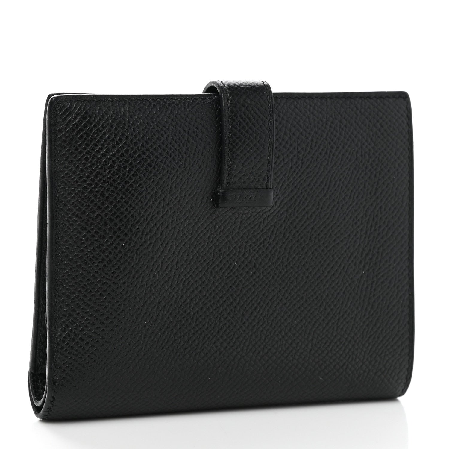Hermes Epsom Bearn Compact Wallet Black 3 of 8