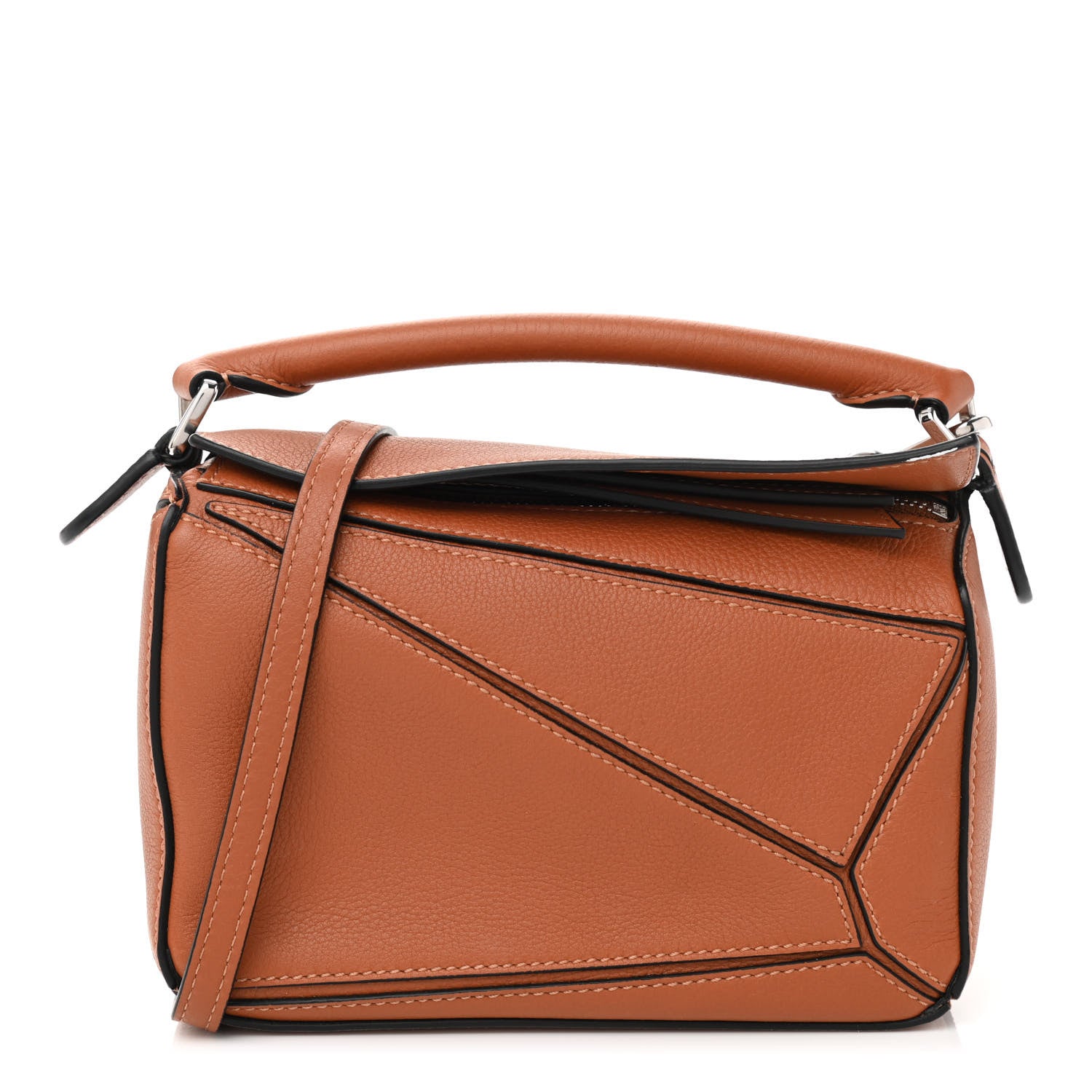 Loewe Calfskin Mini Puzzle Bag Tan 1 of 10