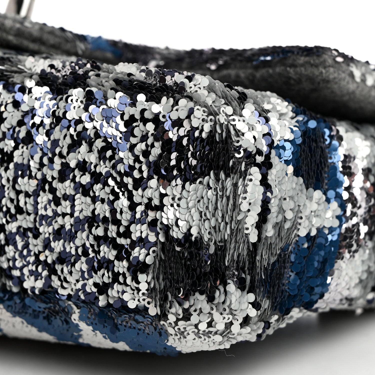Chanel Sequin Mini Rectangular Flap Blue Multicolor 10 of 10