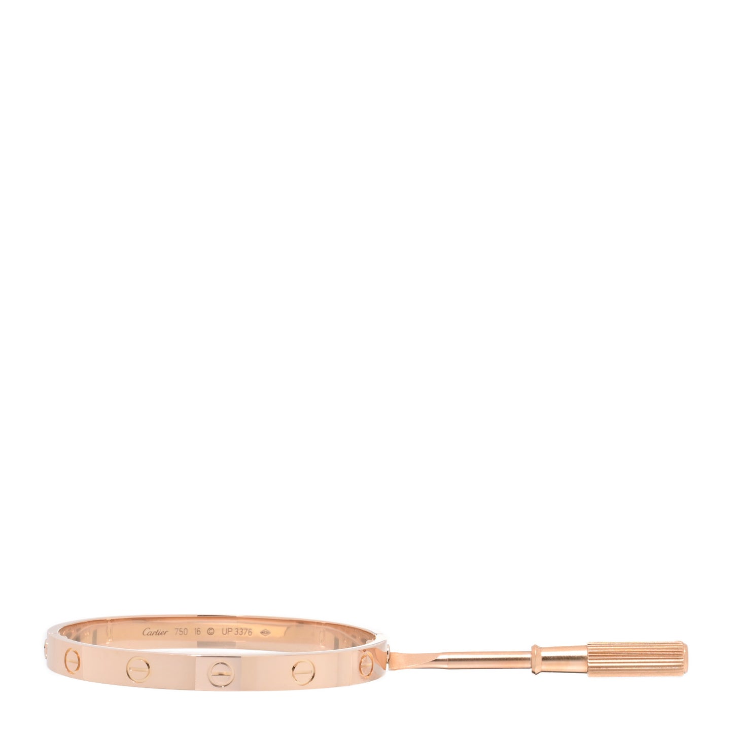 18K Pink Gold LOVE Bracelet 16