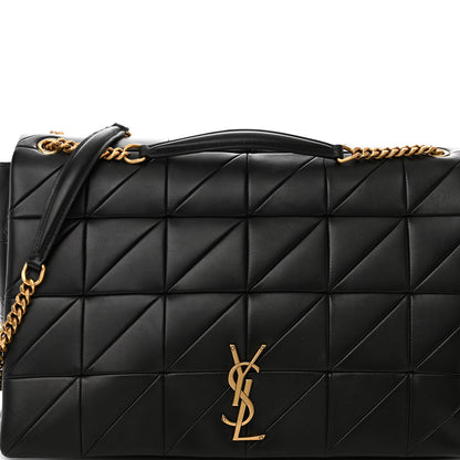 Saint Laurent Lambskin Matelasse Monogram Oversized Jamie Black 7 of 9