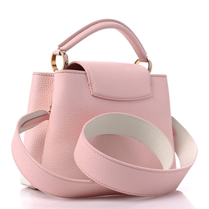 Louis Vuitton Taurillon Monogram Flower Capucines BB Pink Creme 3 of 8