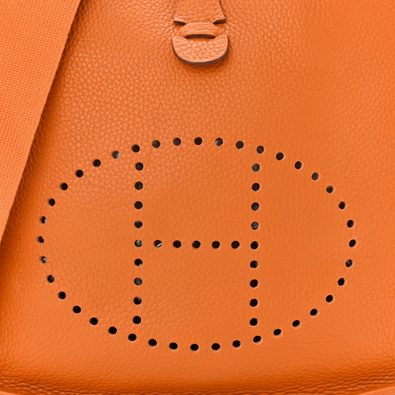 Hermes Taurillon Clemence Evelyne II PM Orange 8 of 11